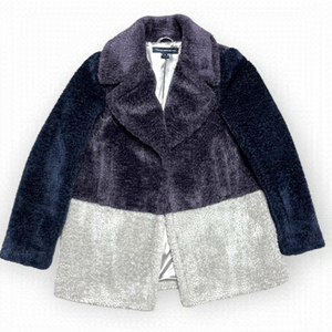 French Connection FAUX FUR Luxury Designer Winter Coat - Womens Small